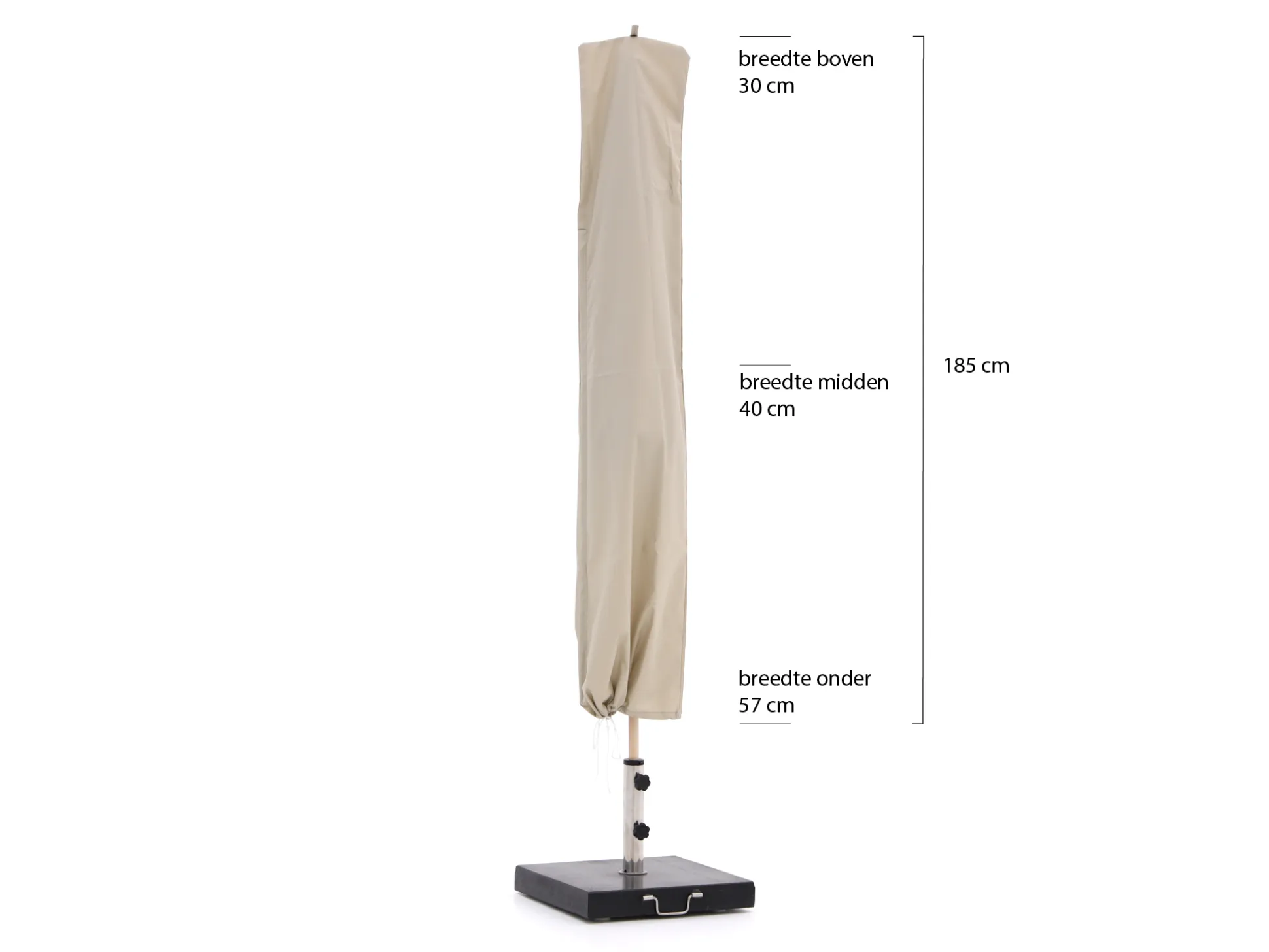 Suncomfort by Glatz beschermhoes t.b.v. Rustico ø220cm