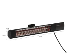 Sunred Dark muur terrasverwarmer 2500 Watt