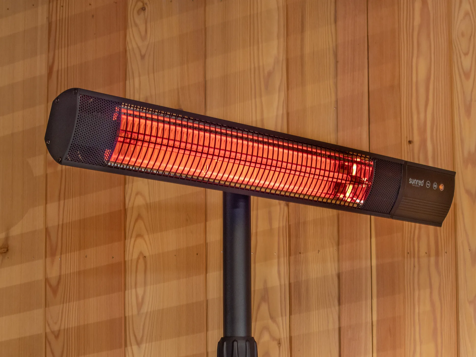 Sunred Dark staande terrasverwarmer 2500 Watt