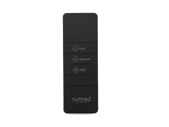 Sunred Dark staande terrasverwarmer 2500 Watt