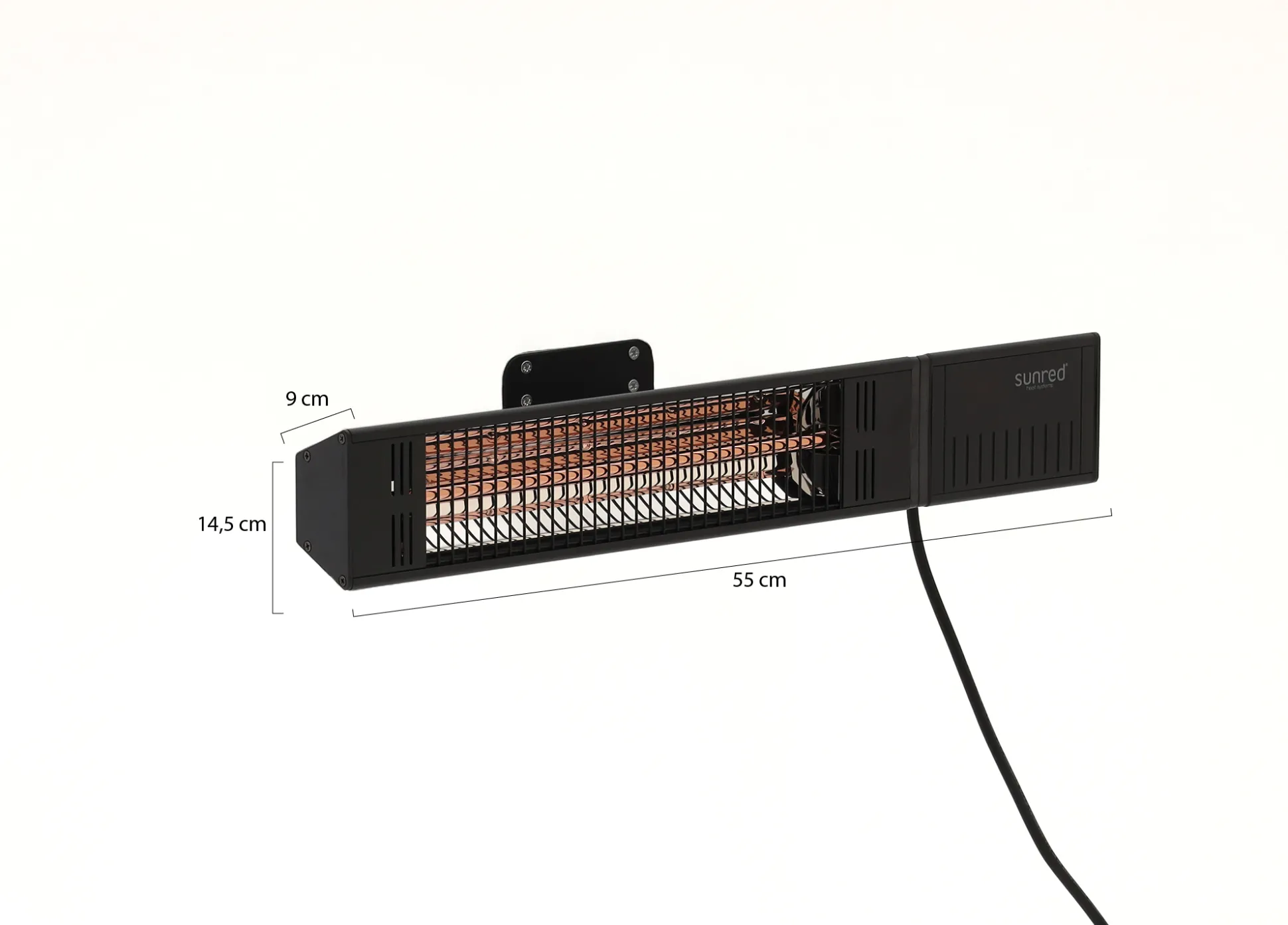 Sunred Ultra Fortuna muur terrasverwarmer 1500 Watt