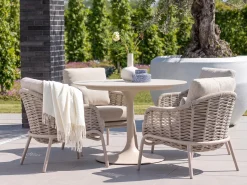 SUNS Casto/Nova ø120cm low dining tuinset 5-delig
