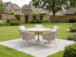 SUNS Dolce/Nova ø150cm dining tuinset 6-delig