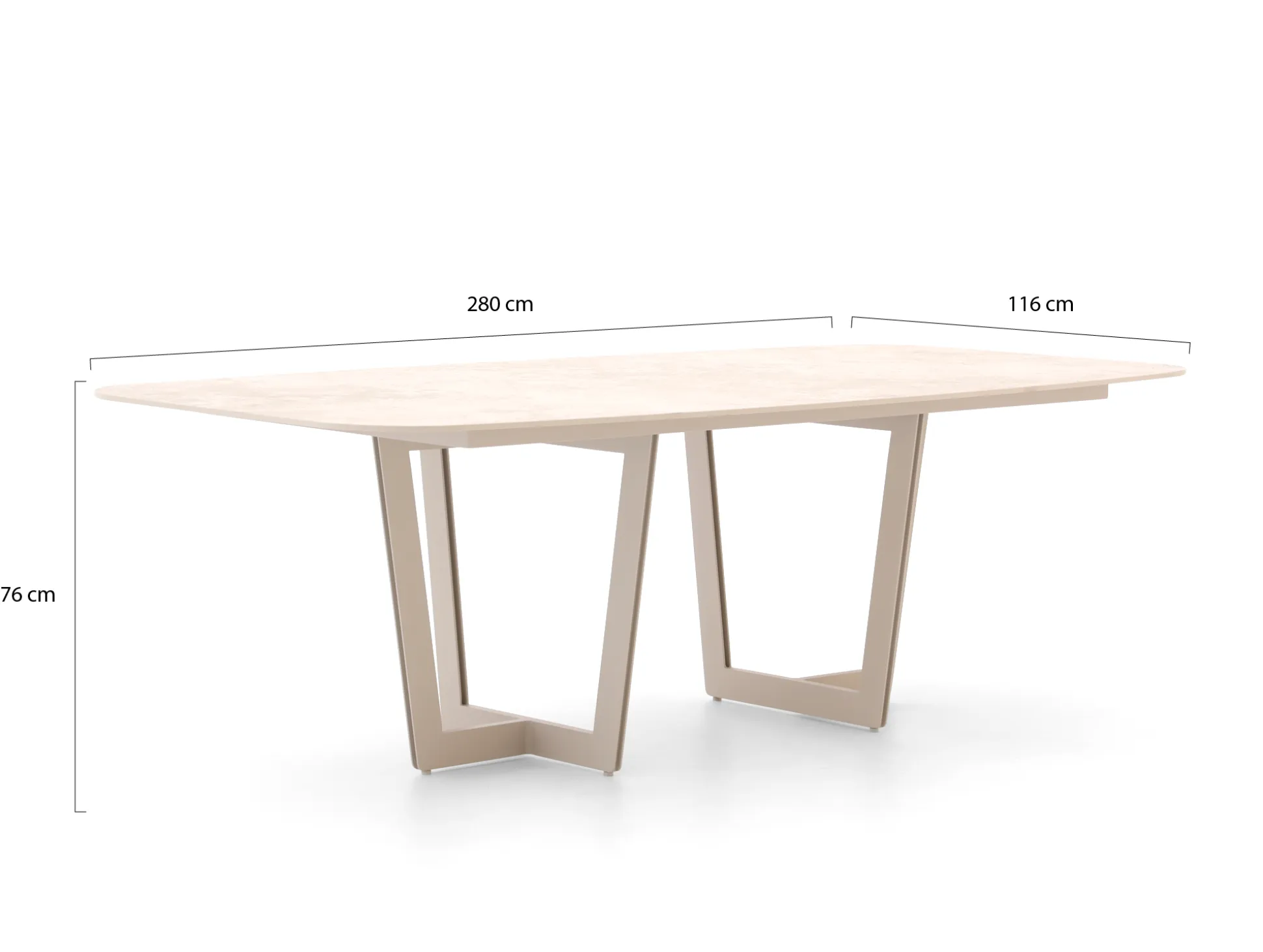 SUNS Dolce/Palermo 280cm dining tuinset 9-delig