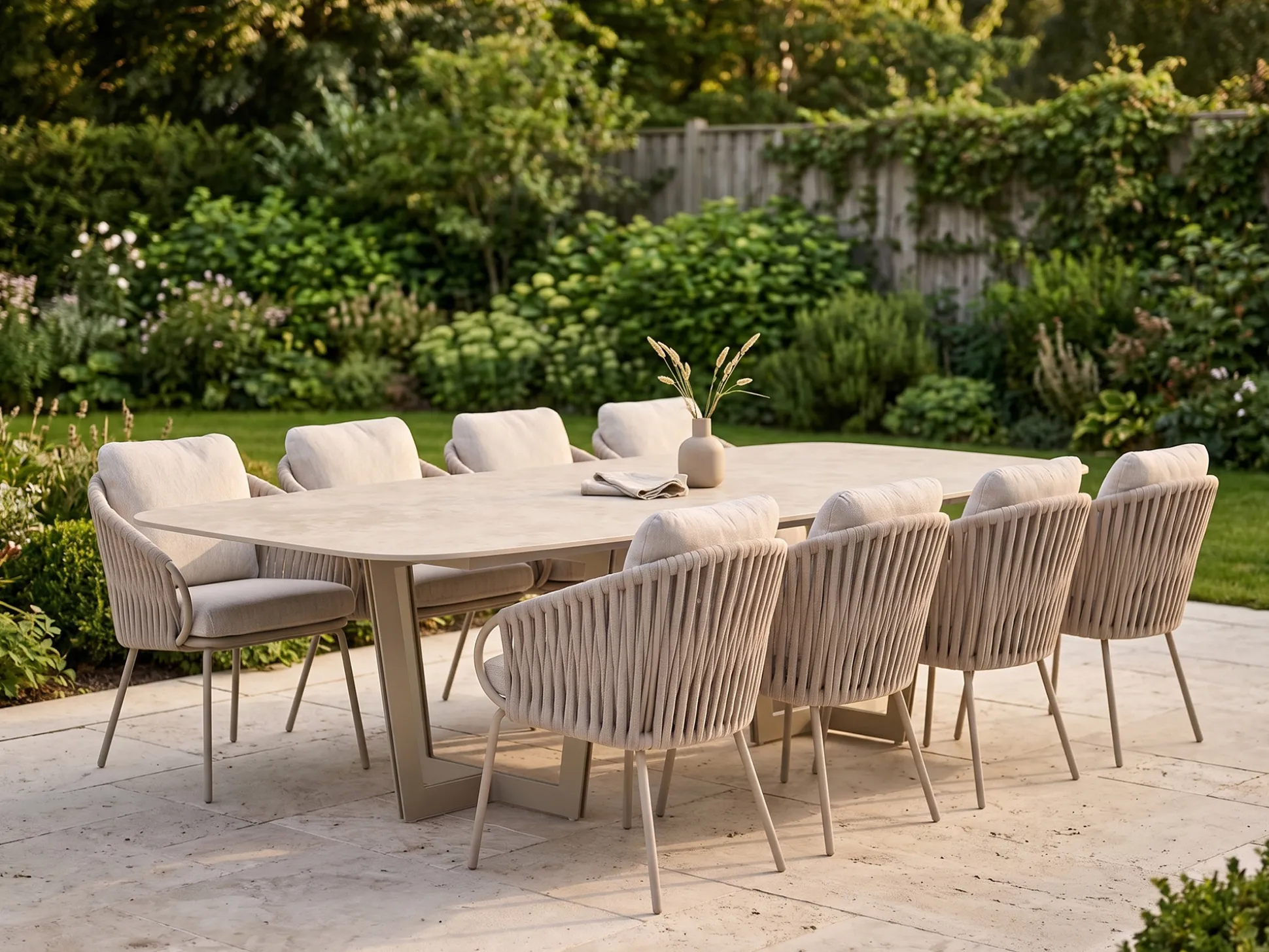 SUNS Dolce/Palermo 280cm dining tuinset 9-delig