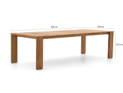 SUNS Erice dining tuintafel 300x100x76,5cm