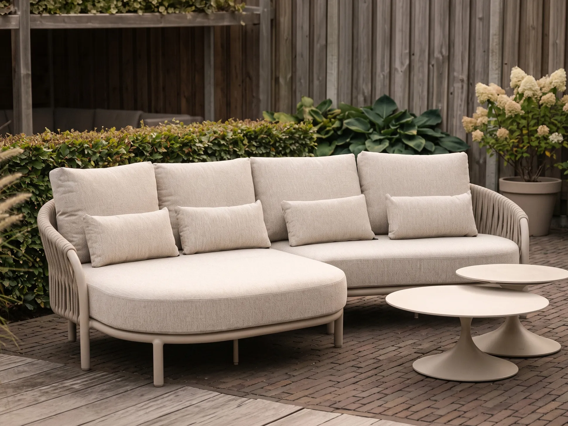 SUNS Feroli/Nova chaise longue loungeset 4-delig rechts