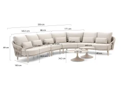 SUNS Feroli/Nova hoek loungeset 6-delig