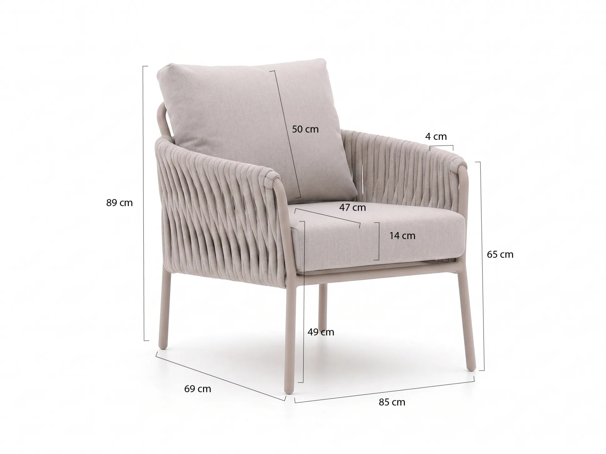 SUNS Fiave/Palermo 280cm low dining tuinset 9-delig