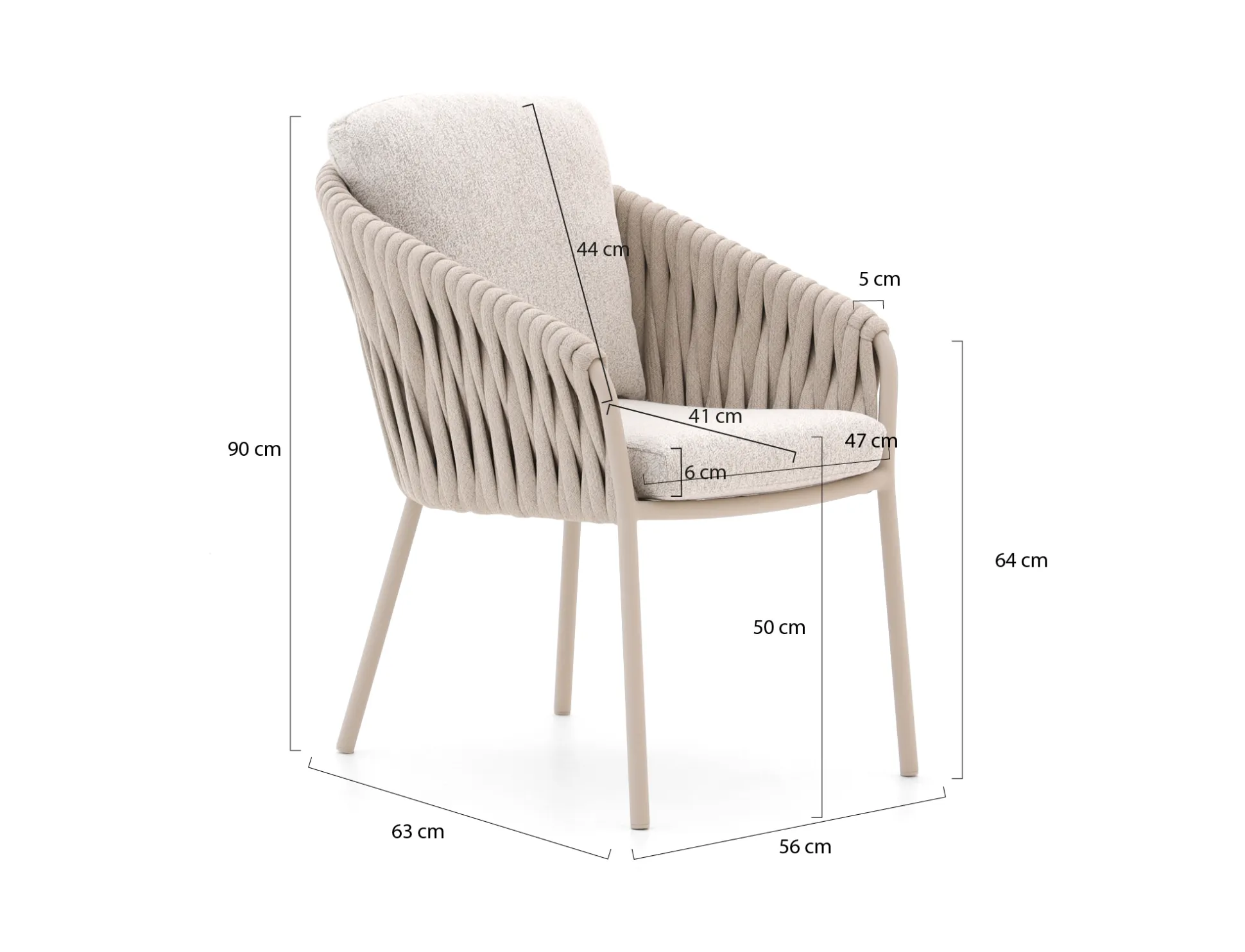 SUNS Nappa dining tuinstoel