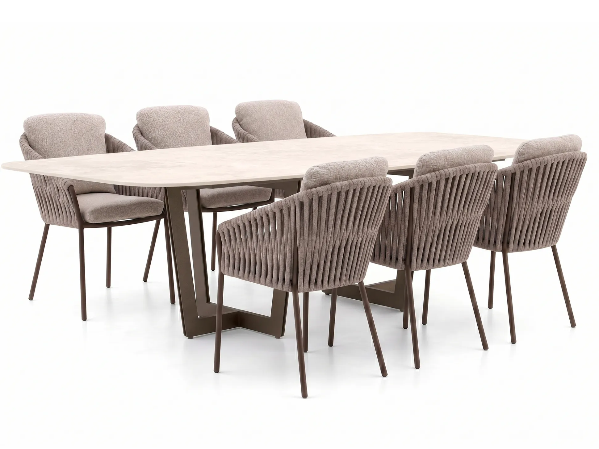 SUNS Nappa/Palermo 240cm dining tuinset 7-delig