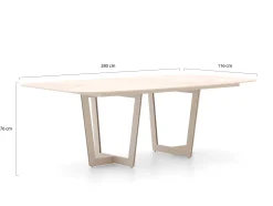 SUNS Noli/Palermo 280cm dining tuinset 9-delig