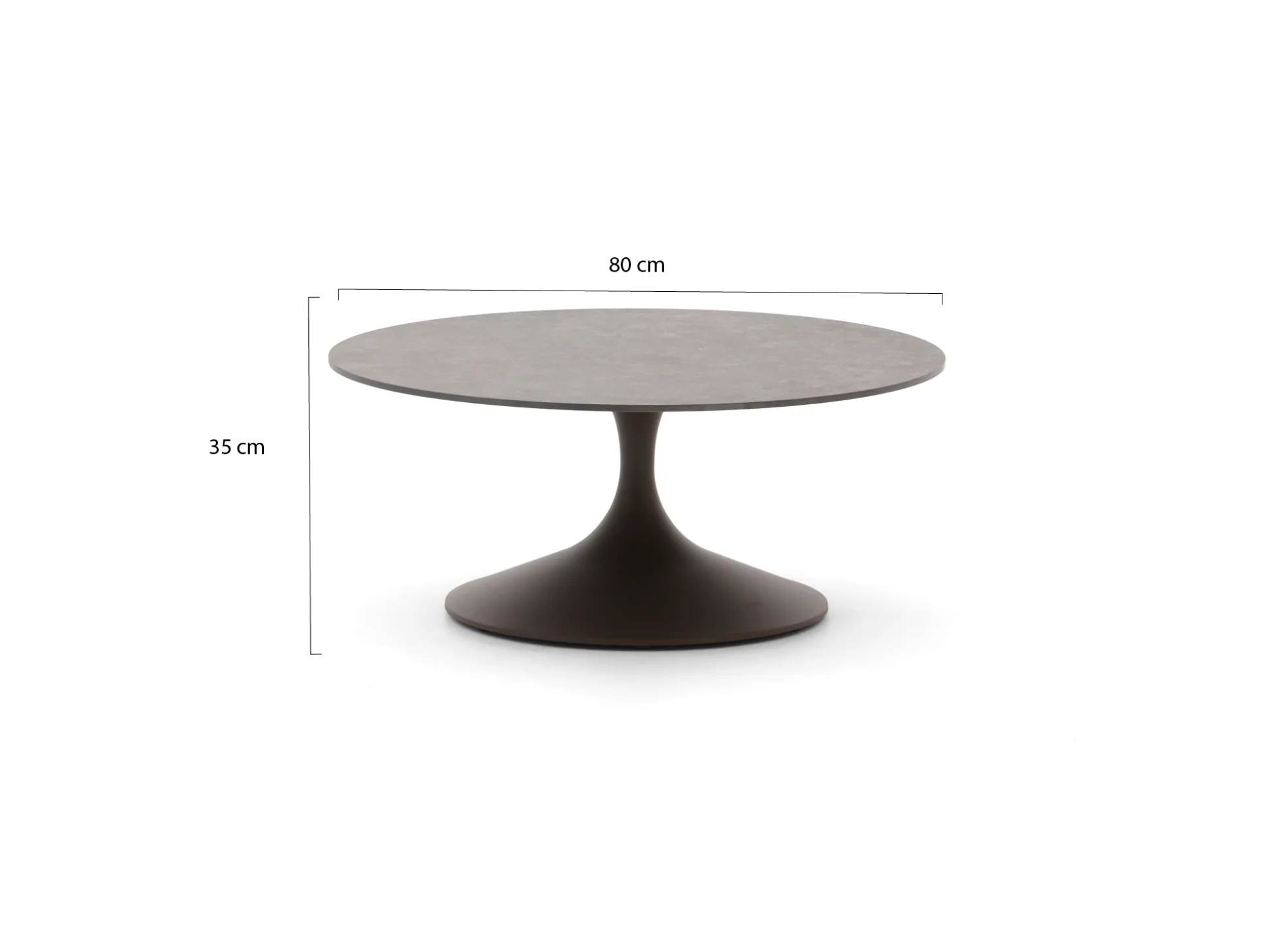SUNS Nova lounge tuintafel ø80cm (h:34,5cm)