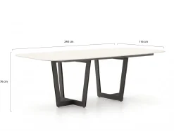 SUNS Palermo dining tuintafel 240x116x76cm