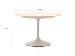 SUNS Punta/Nova ø120cm dining tuinset 5-delig