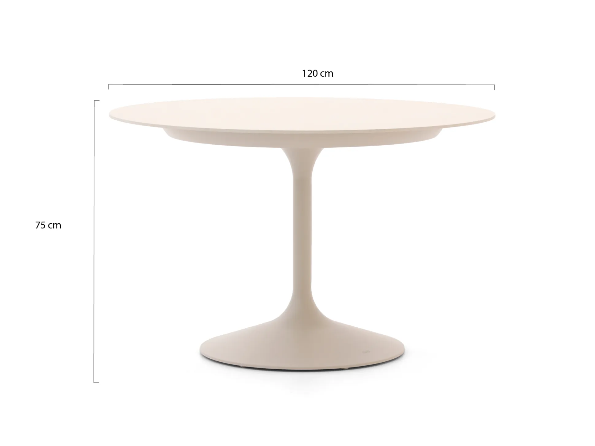 SUNS Punta/Nova ø120cm dining tuinset 5-delig