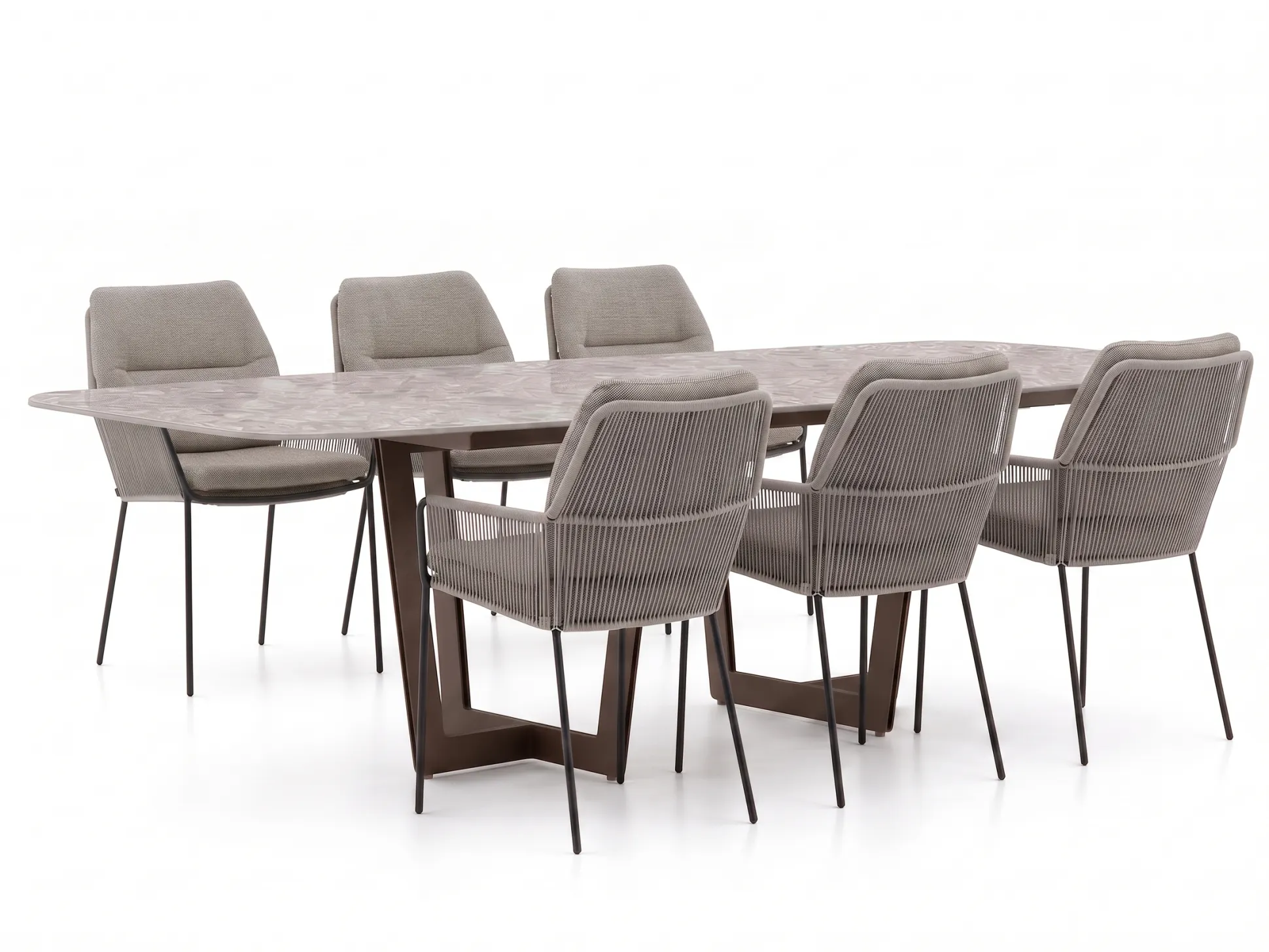 SUNS Punta/Palermo 240cm dining tuinset 7-delig