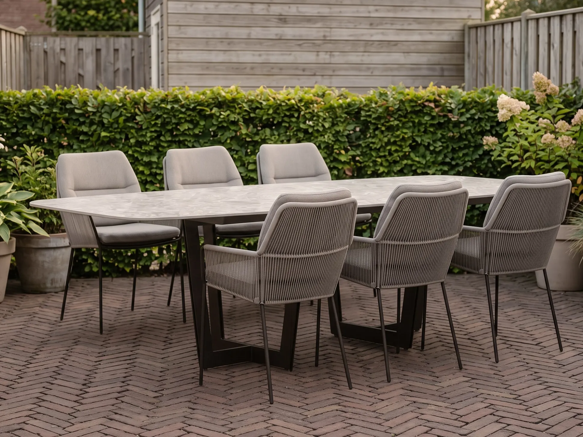 SUNS Punta/Palermo 240cm dining tuinset 7-delig