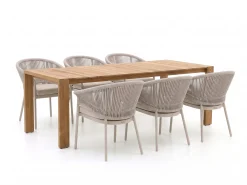SUNS Santorini/Erice 240cm dining tuinset 7-delig