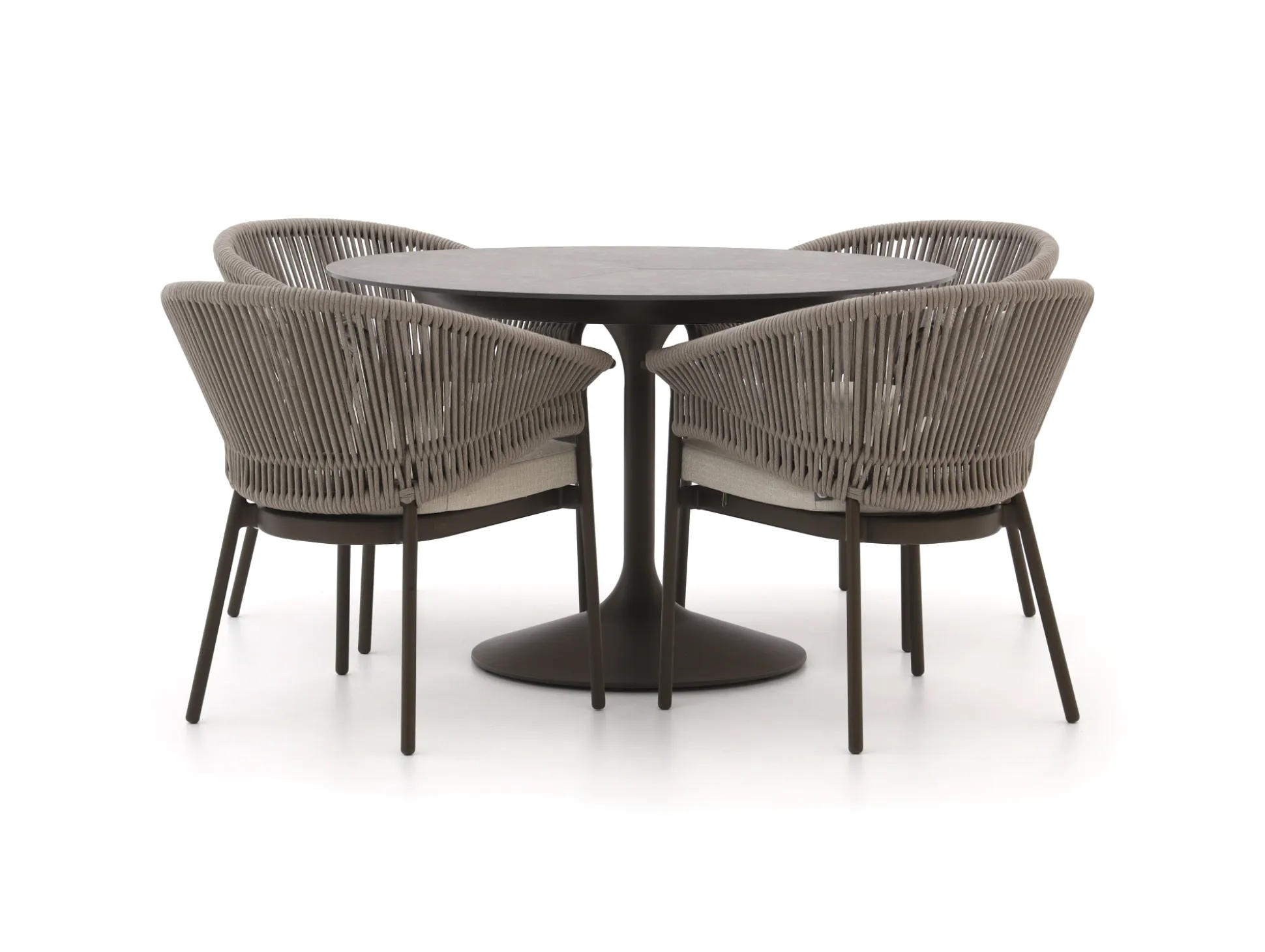 SUNS Santorini/Nova ø120cm dining tuinset 5-delig