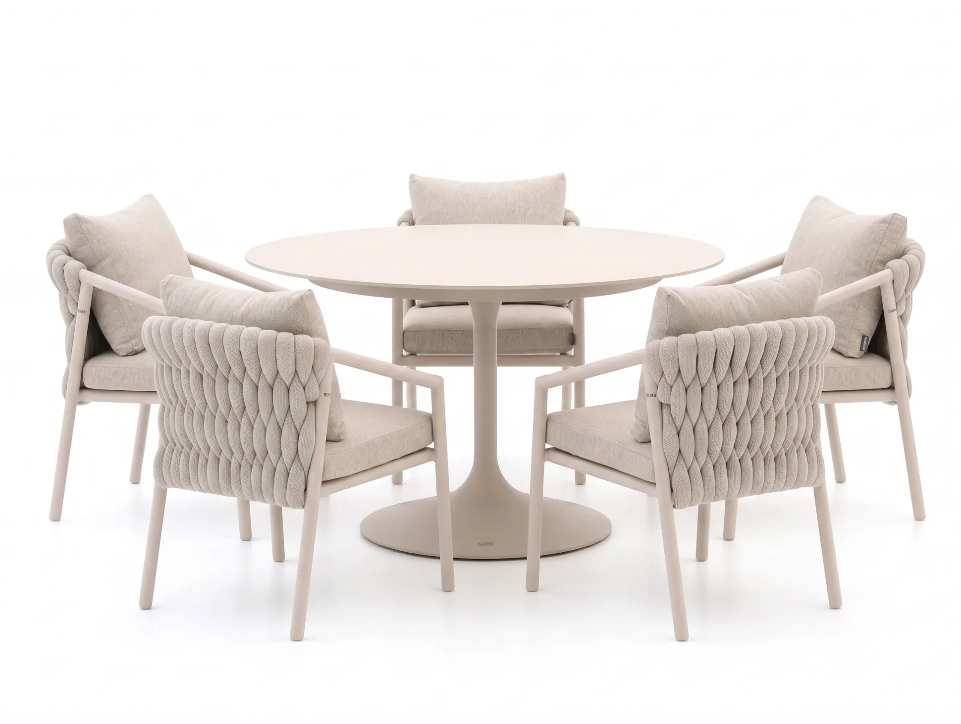 SUNS Sato/Nova ø150cm dining tuinset 6-delig