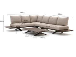 SUNS Stockholm hoek loungeset 3-delig