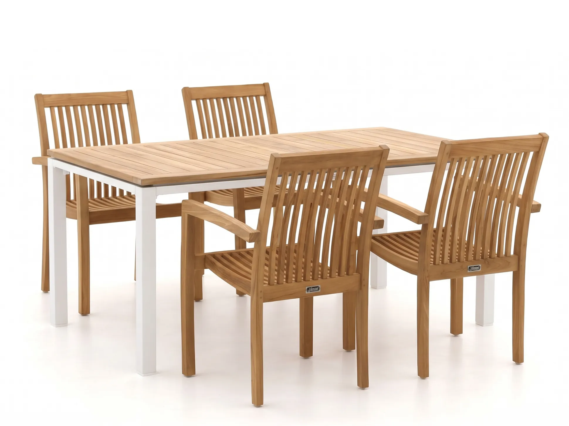 Sunyard Jakarta/Linosa 180cm dining tuinset 5-delig stapelbaar