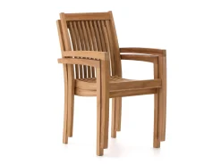 Sunyard Jakarta/Liverpool 160cm dining tuinset 5-delig stapelbaar
