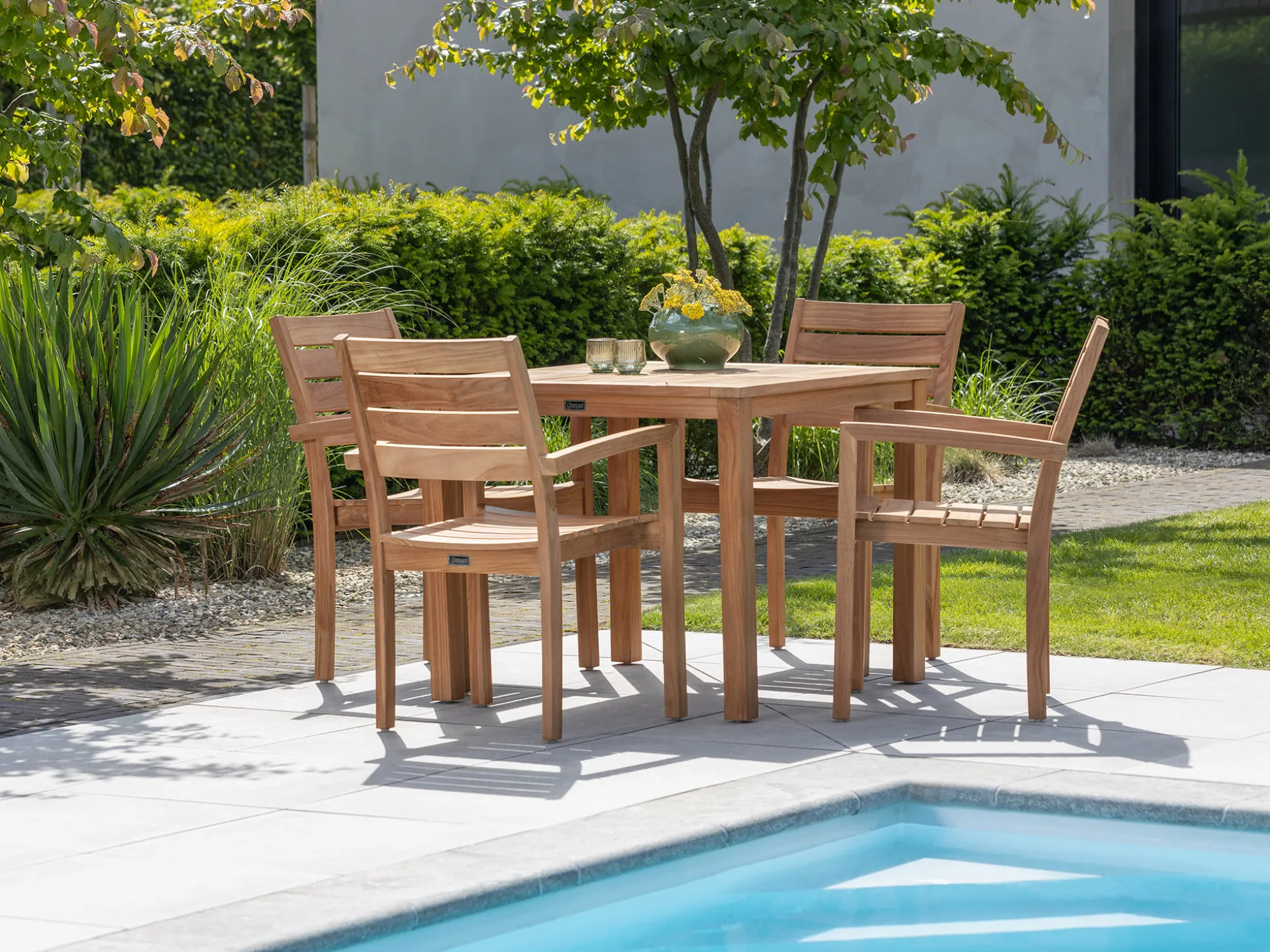 Sunyard Liverpool dining tuintafel 90x90cm