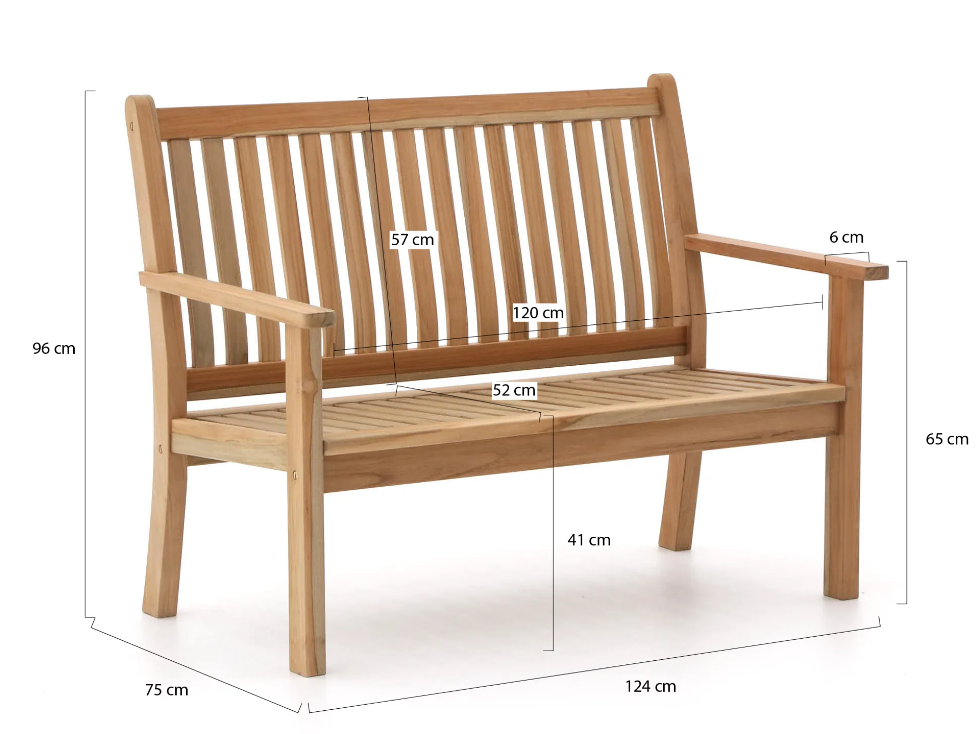 Sunyard Oxford tuinbank 120cm