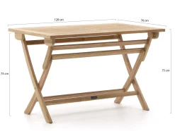Sunyard Preston klaptafel 120x70x75cm