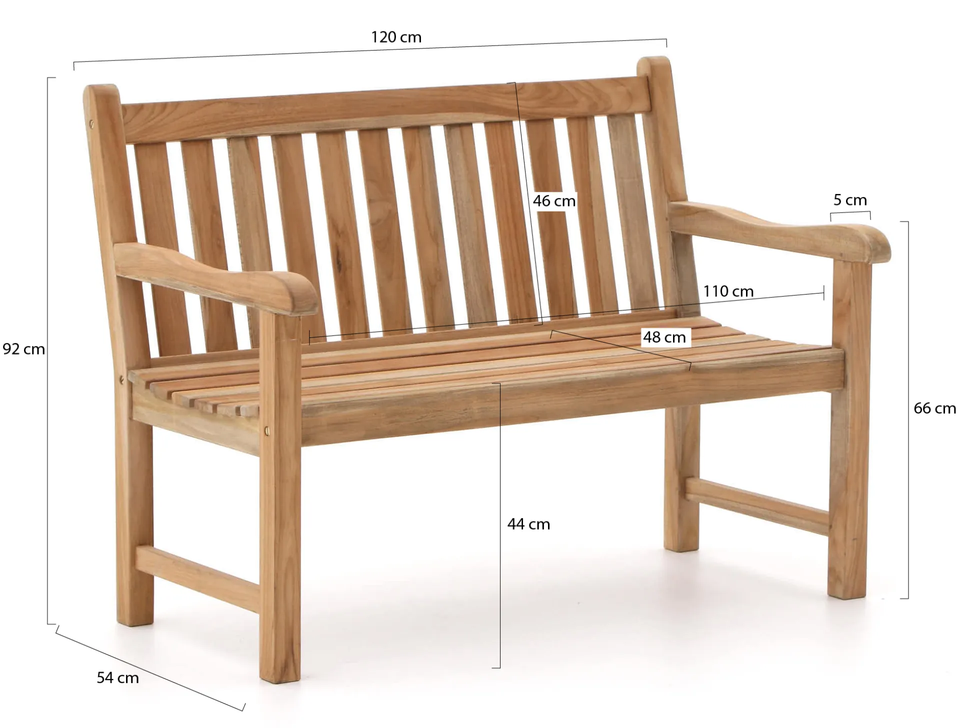Sunyard Wales tuinbank 120cm