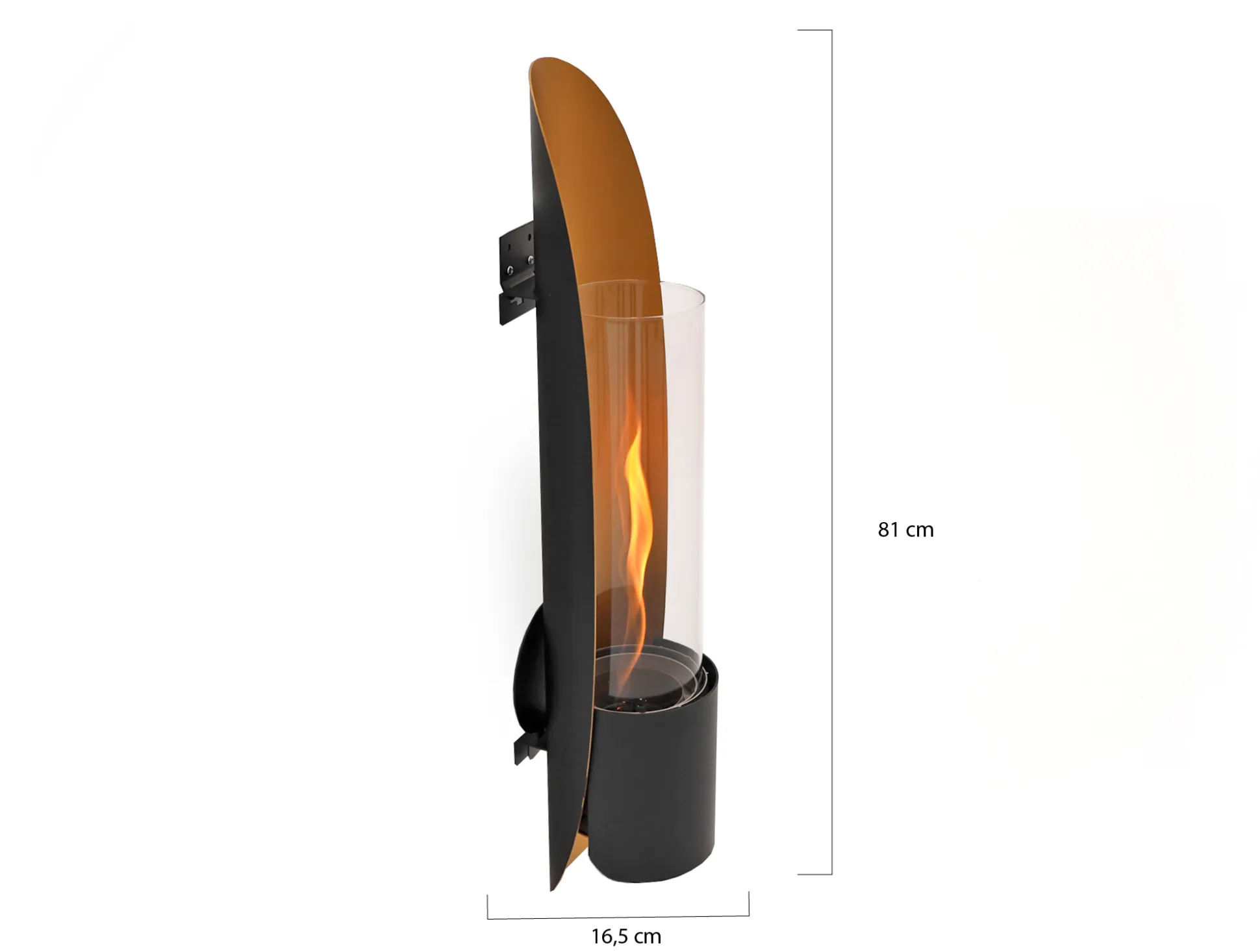 Tenderflame Cycloflame wandhaard 16,5x16,5x81cm