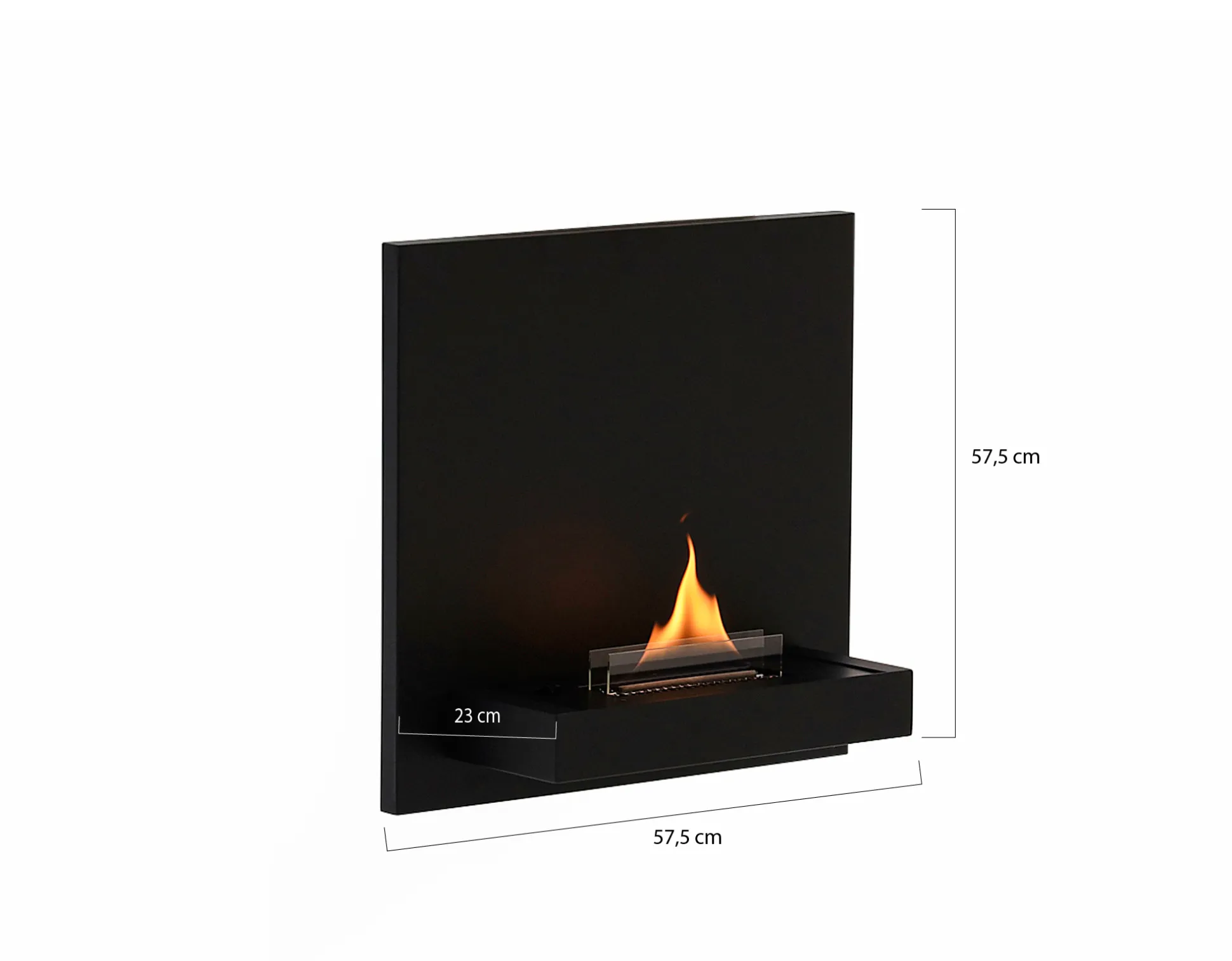 Tenderflame Square 180 wandhaard 57,5x57,5x23cm