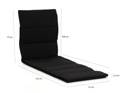Tex Style Michelin Fiber tuinkussen voor ligbed 200x57cm