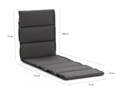 Tex Style Michelin Fiber tuinkussen voor ligbed 200x57cm