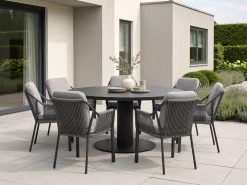 Tierra Outdoor Liv/La Fonte ø150cm dining tuinset 7-delig
