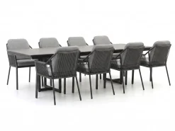 Tierra Outdoor Liv/Naro 280cm dining tuinset 9-delig stapelbaar