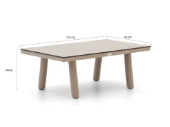 Tierra Outdoor Musone lounge tuintafel 105x60x39cm
