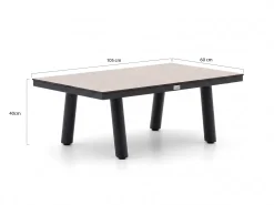 Tierra Outdoor Musone lounge tuintafel 105x60x40cm