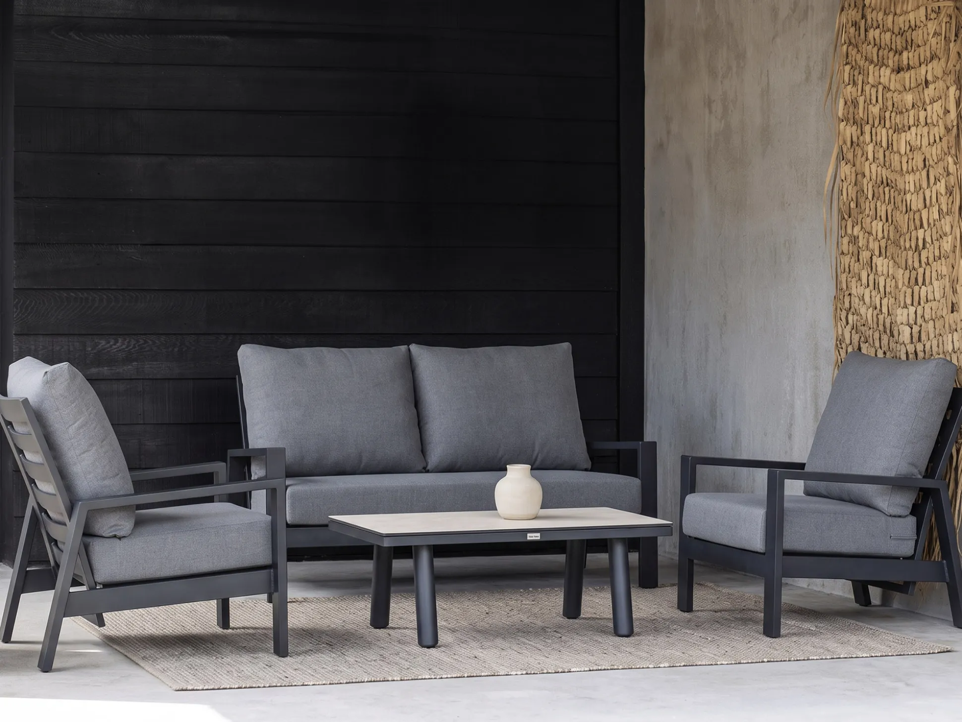 Tierra Outdoor Musone stoel-bank loungeset 4-delig 4-zits verstelbaar