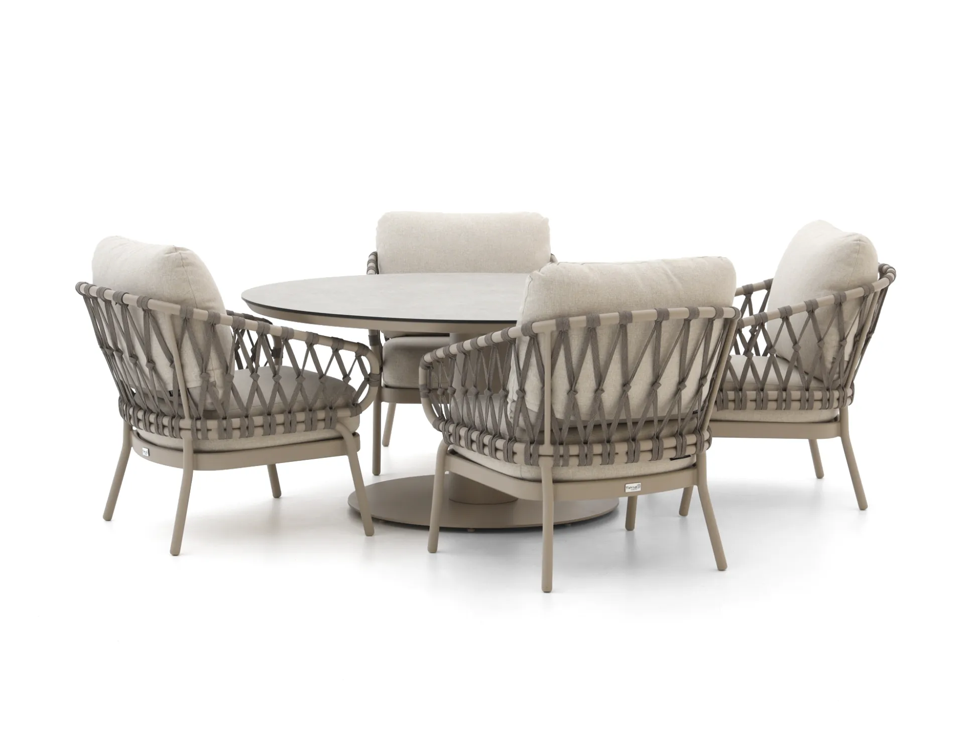 Tierra Outdoor Natal/Moreno ø 150cm low dining tuinset 5-delig