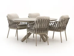 Tierra Outdoor Natal/Oblong 200cm dining tuinset 5-delig