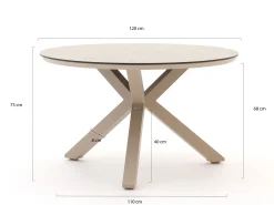 Tierra Outdoor Orbital dining tuintafel ø 120cm (h: 75cm)