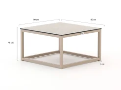 Tierra Outdoor Rio lounge tuintafel 60x60x35cm