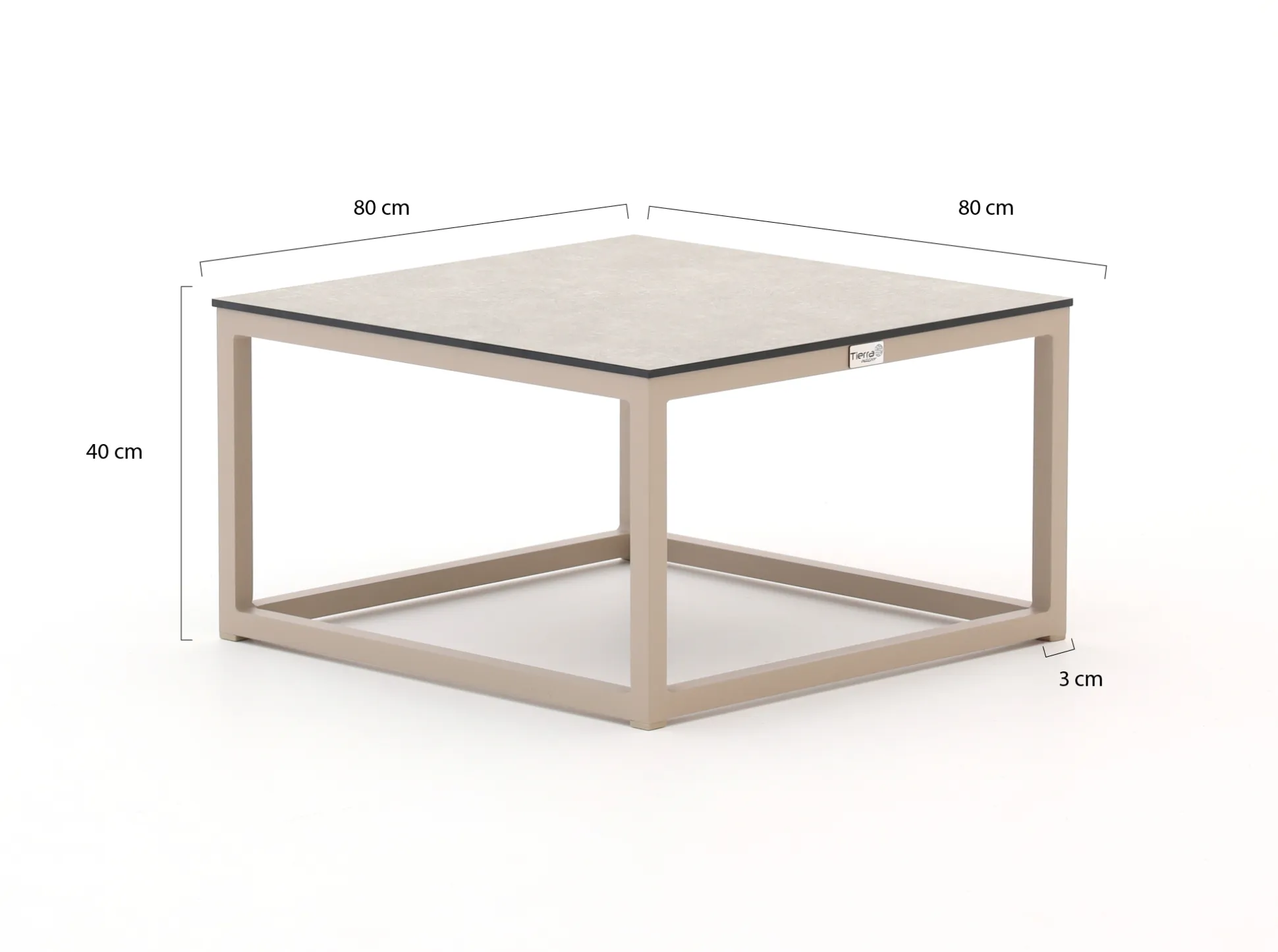 Tierra Outdoor Rio lounge tuintafel 60x60x35cm