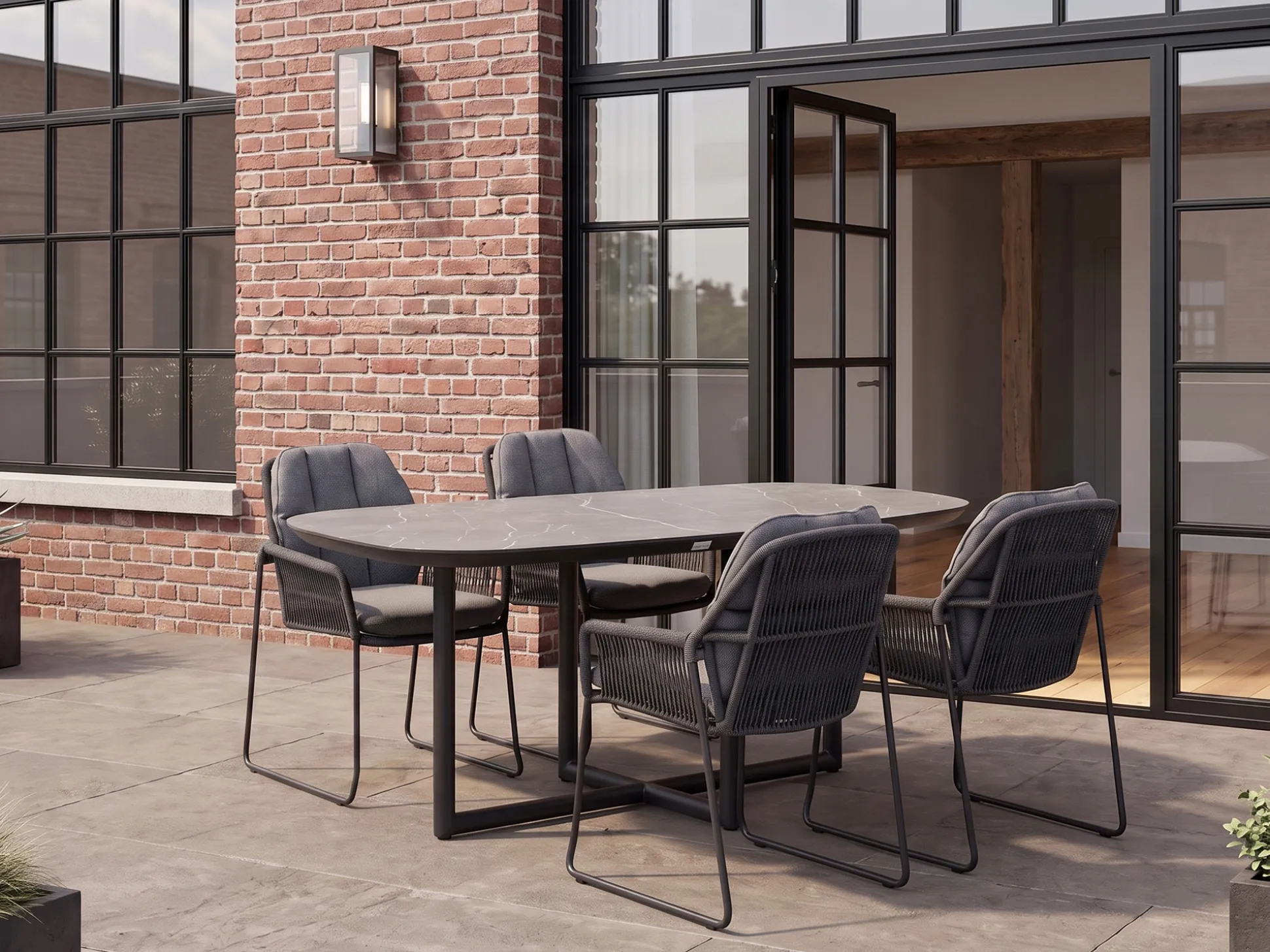 Tierra Outdoor Rivera 180cm dining tuinset 5-delig