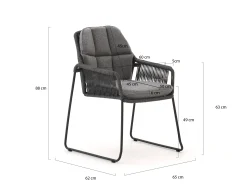Tierra Outdoor Rivera 180cm dining tuinset 5-delig
