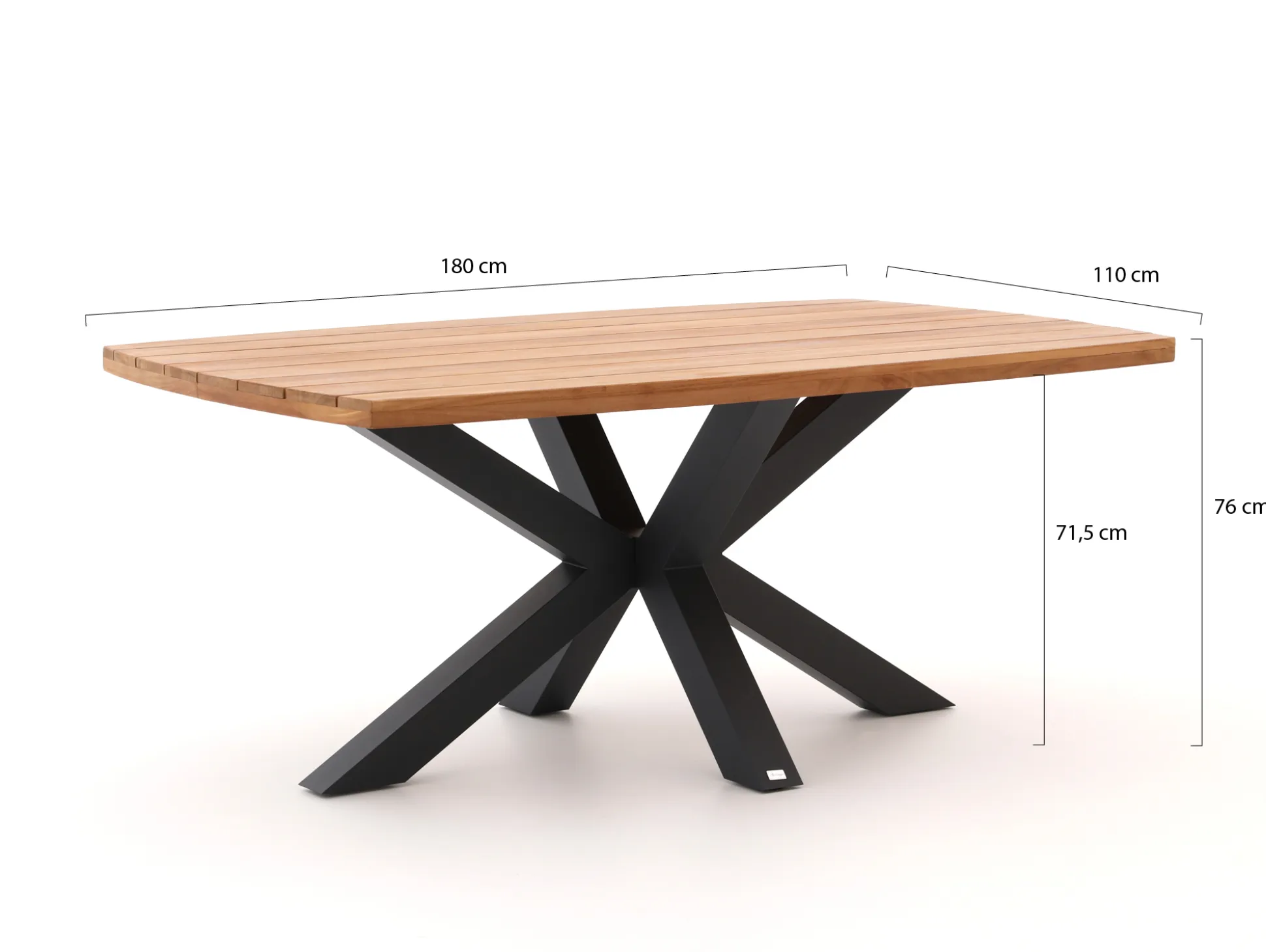 Tierra Outdoor Rivera/Induno Deens Ovaal 180cm dining tuinset 5-delig