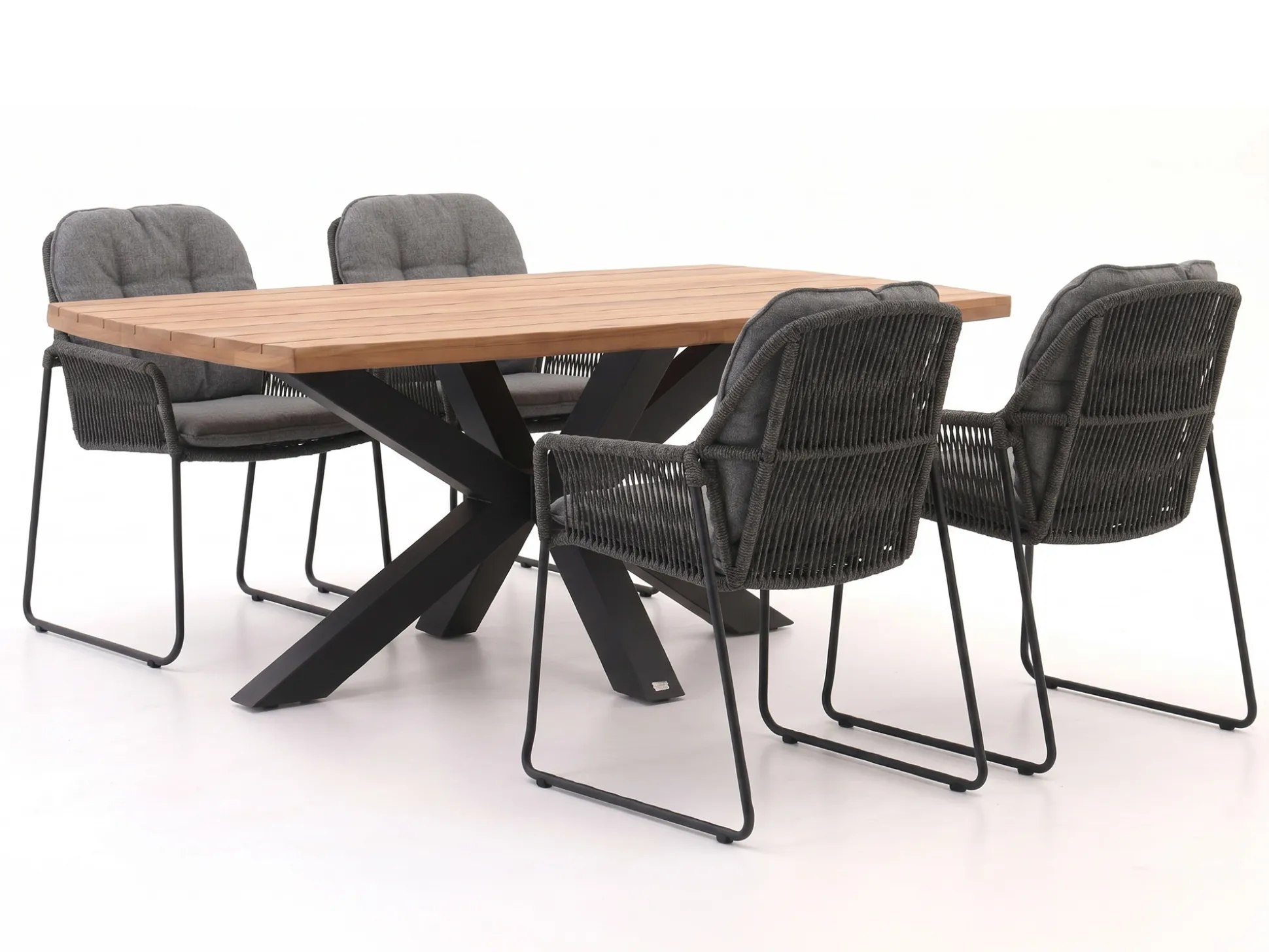 Tierra Outdoor Rivera/Induno Deens Ovaal 180cm dining tuinset 5-delig
